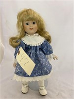 Porcelain Doll with Stand