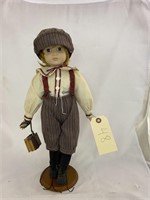 Porcelain Doll with Stand