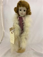 Porcelain Doll with Stand