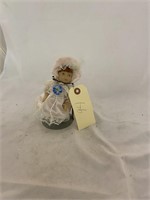 Porcelain Baby Doll with Stand