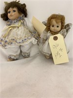 2 Porcelain Dolls NO Stands