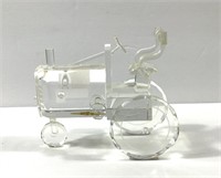 5" Shannon Crystal Handmade Glass Tractor
