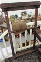 Antique Oak “Brunswick” Cue Stick Rack