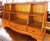 Modern Oak Low Bookcase