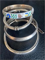 Sterling 925 bangle bracelets