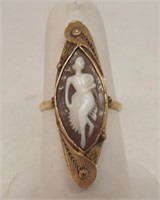 14K CAMEO RING