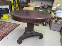 Antique Round Table 35"Rx28"T