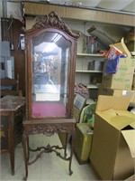 Early French 1900's Carved China Cabinet