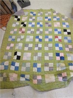 Vintage Hand Sewn Quilt Its Tattered
