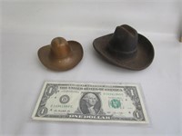 Cast Iron And Copper Cowboy Hats