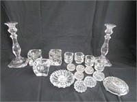 Misc Lead Crystal Candle Holders