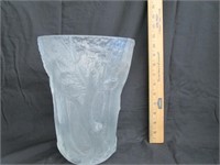 Lalique "Style" France Frosted Tree Design Vase