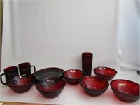 Red Ruby Glass Dishes