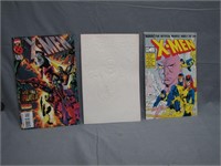 Lot of 3 "X-Men + Fantastic Four" Comic