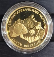 1999 $100.00 Canada Gold Proof Coin 1/4 Troy Oz