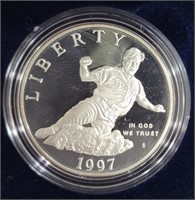 1997 Proof Silver Jackie Robinson Silver Dollar