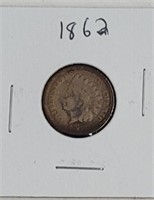 1862 Indian Head Penny