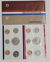 1984 United States Mint P & D Mint Set