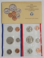 1990 United States Mint Uncirculated Set P & D