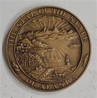 Large Bronze Alaska Medallion