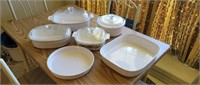 6 Corningware Caserole Dishes