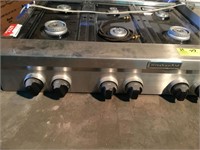 KITCHEN AIDE 6 BURNER WITH GRIDDLE GAS COOK TOP, M