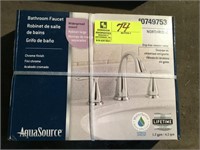 AQUA SOURCE CHROME FINISH BATH FAUCETTE, MODEL 074