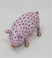 Herend Porcelain Pink Pig