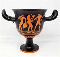Grecian Nestor Handpainted Terracotta Vessel