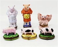 Limoges France Pig Box Collection