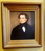 Framed Nathaniel Hawthorne Portrait Print