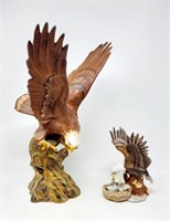 Ceramic Bald Eagle Statues