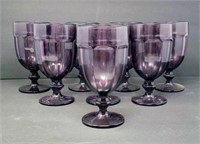 Libbey Duratuff Purple Goblets