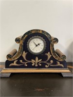 Black and Gold Toned Mantel Clock