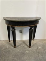 Italian Tuscan Style Demi Lune Accent Table