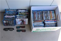 Box of DVDS (Majority Blu-Ray)