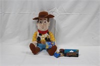 Toy Story Stuffed Woody and Keychain