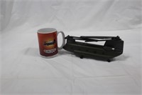 Small Scale Military Helicopter and Coffee Mug