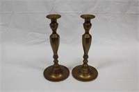 Pair of Brass Candle Holders