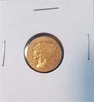 1911 $2.50 Indian Head Gold Coin