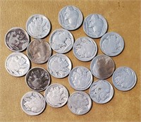 Lot of 20 Buffalo Nickels