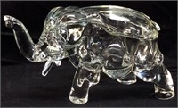 1980s INDIANA GLASS ELEPHANT WITH COVER