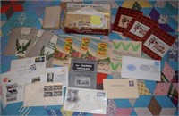 Various Postmarked US Stamps, Eagle Stamps, & More