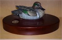 (BS) MO DU Wooden Duck Decoy on Plaque