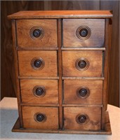 (BS) 8-Drawer Wooden Spice Box