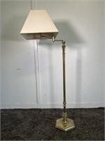 53" Brass Tone Floor Lamp