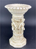 Vintage 11.5 Inch Cherub Composite Pedestal