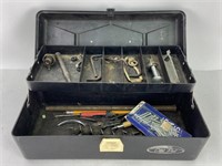 Vtg OLD PAL Tackle Box w/ Tools