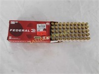 50 rounds Federal 9mm Brass 115 gr FMJ Ammo
