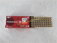50 rounds Federal 9mm Brass 115 gr FMJ Ammo